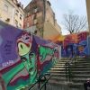Painted Mural | Street Murals by Fabifa | Augusto Gil Garden in Lisboa. Item made of synthetic