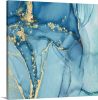 Light Blue Acrylic Painting | Oil And Acrylic Painting in Paintings by Debby Neal Arts. Item made of synthetic