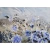 Where'd you go Karner Blue 1 | Oil And Acrylic Painting in Paintings by Cara Enteles Studio | The Watermark at Brooklyn Heights in Brooklyn. Item made of canvas