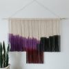Large Purple Macrame Wall Hanging , Fiber Art | Wall Hangings by Love & Fiber. Item made of cotton & fiber