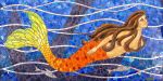 Mermaid Mosaic Mural | Public Mosaics by Rachel Rodi | Norfolk Premium Outlets, Norfolk, VA in Norfolk