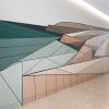 Big Sur | Murals by Allison Kunath | 160 Spear St in San Francisco. Item composed of synthetic