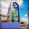 Monarch Butterflies | Glasswork in Wall Treatments by Cara Enteles Studio. Item composed of glass