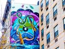 Tricolored Heron | Street Murals by Federico “Iena Cruz” Massa | 432 West 163rd Street in New York. Item composed of synthetic