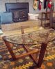 Walnut & Glass Coffee Table | Tables by Dust & Spark. Item composed of walnut and glass