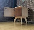 Boop Box Plus in Maple / Record Player Stand / Vinyl Storage | Media Console in Storage by Max Moody Design. Item composed of maple wood