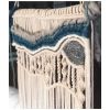 Blue surf macraweave | Macrame Wall Hanging in Wall Hangings by Oak & Vine. Item made of fabric with fiber