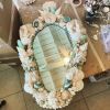 Seashell Mirror | Wall Sculpture in Wall Hangings by Christa Wilm. Item composed of glass