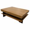 CT-21S Coffee Table and DK-74 Desk | Tables by Antoine Proulx Furniture, LLC. Item composed of oak wood and bronze