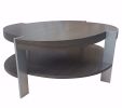 CT-85 Coffee Table with Shelf | Tables by Antoine Proulx Furniture, LLC. Item made of walnut with copper