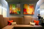 NYC 14 & NYC 12 | Oil And Acrylic Painting in Paintings by Carol Inez Charney | Good + Sears Orthodontics in San Francisco. Item made of canvas