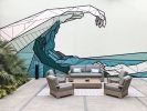 Flow | Murals by Allison Kunath | 555 aviation in El Segundo. Item composed of synthetic