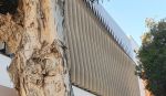 Peeling back the Layers (aluminium sun shades/ fins) | Public Art by Forlano Design | Bob Hawke College in Subiaco