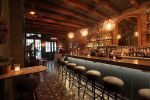 Traditional Bruselas Cement Tile | Tiles by Avente Tile | Bo's Kitchen and Bar Room in New York. Item composed of cement