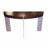 ST-91 Demilune Console Table | Tables by Antoine Proulx Furniture, LLC. Item made of walnut & metal