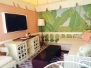 Poolside Cabana Paintings | Murals by Baron Paris Studio | The Beverly Hills Hotel in Beverly Hills. Item made of synthetic