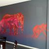 Elephants | Murals by Susan Respinger | Chilli Farms Indian Restaurant in Woodvale. Item made of synthetic