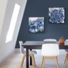 Midnight Dance | Oil And Acrylic Painting in Paintings by Judy Century Art. Item made of canvas with synthetic