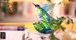 Humming Bird "Victory by Daybreak" | Sculptures by Lawrence & Scott | Lawrence & Scott in Seattle. Item composed of glass
