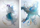 Aerial View II | Oil And Acrylic Painting in Paintings by Twyla Gettert. Item made of canvas