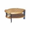 CT-85 Coffee Table with Shelf | Tables by Antoine Proulx Furniture, LLC. Item made of walnut with copper