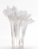 LIULI Crystal Art Crystal Peony Bloom (Powdered White) | Sculptures by Lawrence & Scott | Lawrence & Scott in Seattle. Item composed of glass