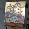 Pollination Series | Oil And Acrylic Painting in Paintings by Cara Enteles Studio