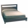 BD-75 Platform Bed and ET-78B Bedside Table | Beds & Accessories by Antoine Proulx Furniture, LLC. Item made of maple wood with steel