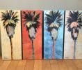 Palm Trees painting | Oil And Acrylic Painting in Paintings by Kathleen Keifer | Barsha Wines And Spirits in Manhattan Beach. Item composed of canvas and synthetic