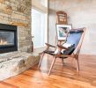 Walnut Sling Chair | Easy Chair in Chairs by Fernweh Woodworking. Item made of walnut with leather