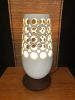 Bullet Table Lamp - Demi Lace | Lamps by Lynne Meade. Item made of walnut with stoneware