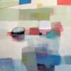 Upstream | Mixed Media by Sharon Paster. Item made of canvas with synthetic