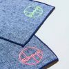 Custom Denim Table Napkins | Linens & Bedding by ATELIER SAUCIER | Summa International in Los Angeles. Item made of fabric