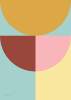 Pastel Geometric Poster | Paintings by Things I Imagined
