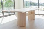 O’Ferrell Dining Table | Tables by Michael O’Connell Furniture. Item composed of wood & marble