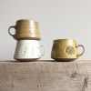 A salty ghost mug, and a head in the clouds mug | Cups by Sarah Pike Pottery