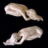 KNEELING NUDE | Sculptures by Eleanor Cardozo. Item made of bronze with marble