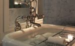 Highgate Deck Mounted Tub Filler | Water Fixtures by Waterworks | The Surrey in New York