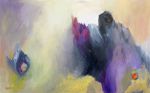Abstract Painting | Oil And Acrylic Painting in Paintings by Julie Shunick Brown. Item composed of synthetic