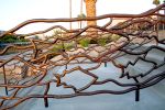 School Of Fish Railings | Sculptures by Eric Powell | Stockton Downtown Marina in Stockton. Item composed of metal