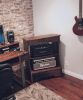GT33 Standing Desk for Work at Home Studio | Tables by Monkwood Studios. Item made of wood