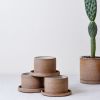 Brown Speckled Stone Planters | Vases & Vessels by Stone + Sparrow