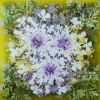 Ode to Queen Annes Lace | Oil And Acrylic Painting in Paintings by Cara Enteles Studio. Item made of synthetic