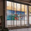 Monarch Butterflies Glass Wall | Oil And Acrylic Painting in Paintings by Cara Enteles Studio. Item composed of synthetic