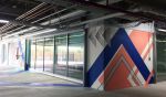 FB Air Program Mural | Murals by LAMKAT | Facebook HQ in Menlo Park. Item made of synthetic