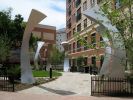Lotus Columns | Public Sculptures by Mary Ann E. Mears. Item made of metal