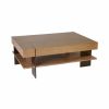 CT-21S Coffee Table and DK-74 Desk | Tables by Antoine Proulx Furniture, LLC. Item composed of oak wood and bronze