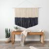 Black Modern Macrame Wall Hanging / Fiber Art | Wall Hangings by Love & Fiber. Item composed of cotton