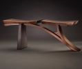 Tsunami Bench | Benches & Ottomans by Brian Hubel. Item composed of walnut