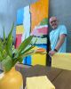 Falesias in colors | Oil And Acrylic Painting in Paintings by Hugo Auler Jr. Art. Item made of canvas